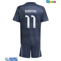 Real Madrid Rodrygo Goes #11 Gostujuci Dres za djecu 2025-26 Kratak Rukav (+ Kratke hlače)
